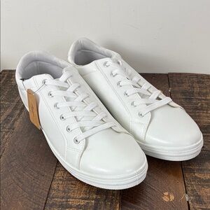 NWT Jousen Milan Classic White Men's 11 Sneakers Lace Up